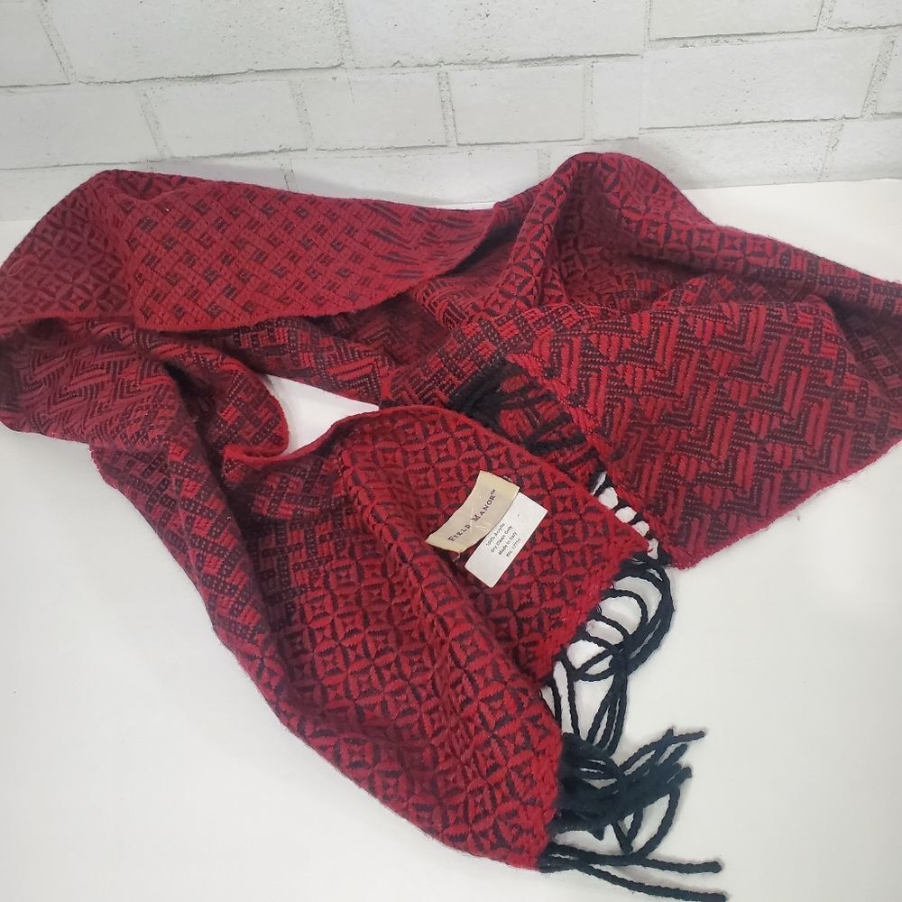 Field Manor fringe scarf‎